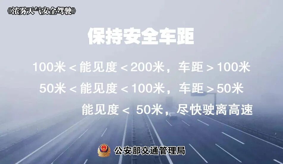低溫天氣路面結(jié)冰安全指南_冬季多霧行車降速控距亮尾_出行提示
