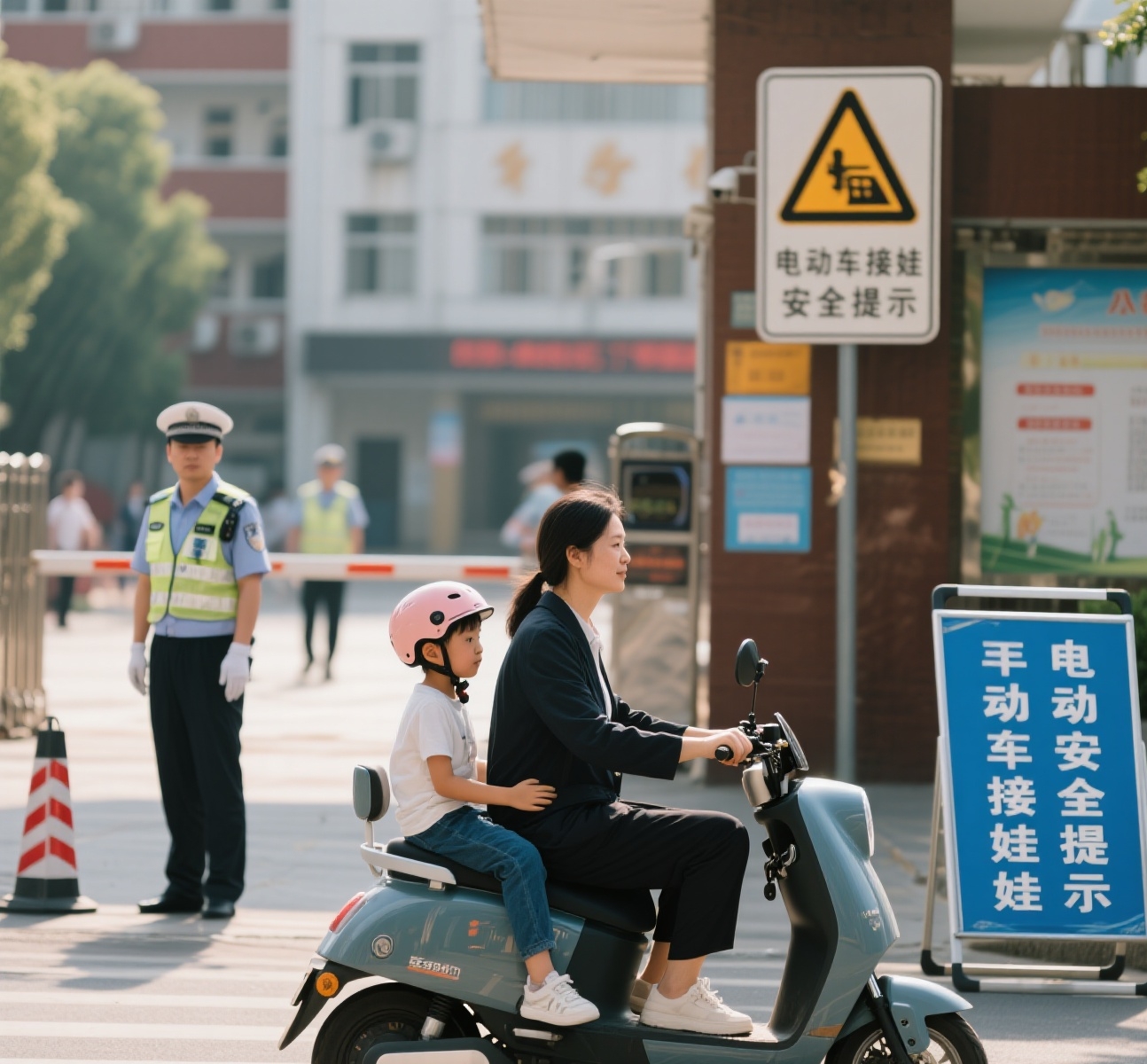 禁行_電動(dòng)車(chē)接娃交警嚴(yán)查升級(jí)_3類(lèi)車(chē)禁行接娃