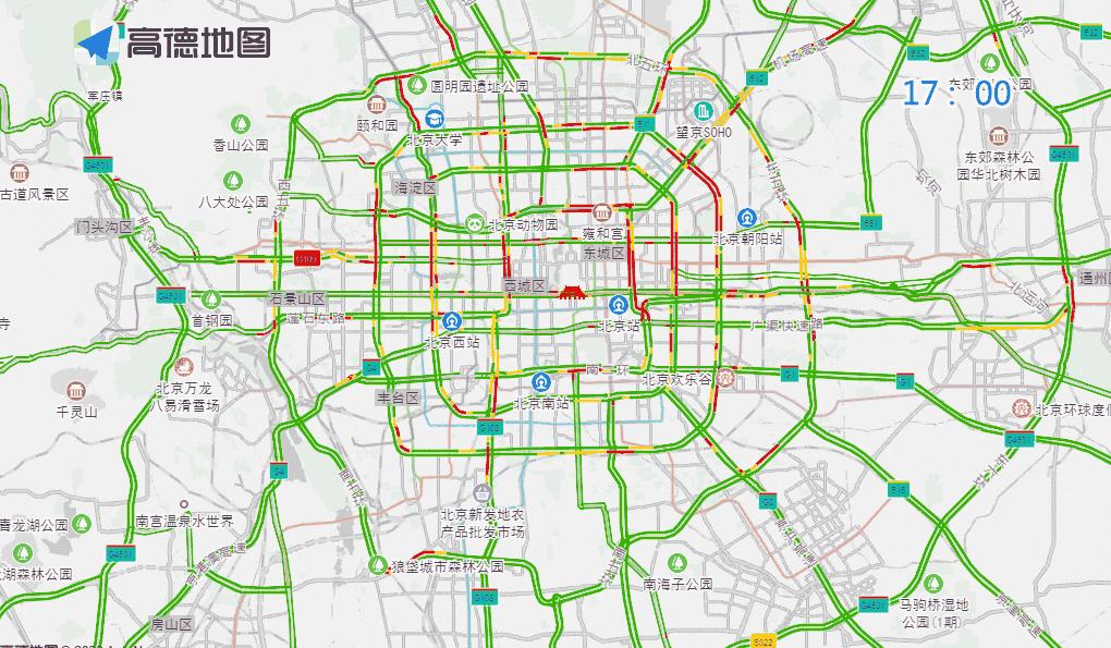 北京市交通預(yù)測預(yù)報(bào)_香山周邊交通壓力_出行提示