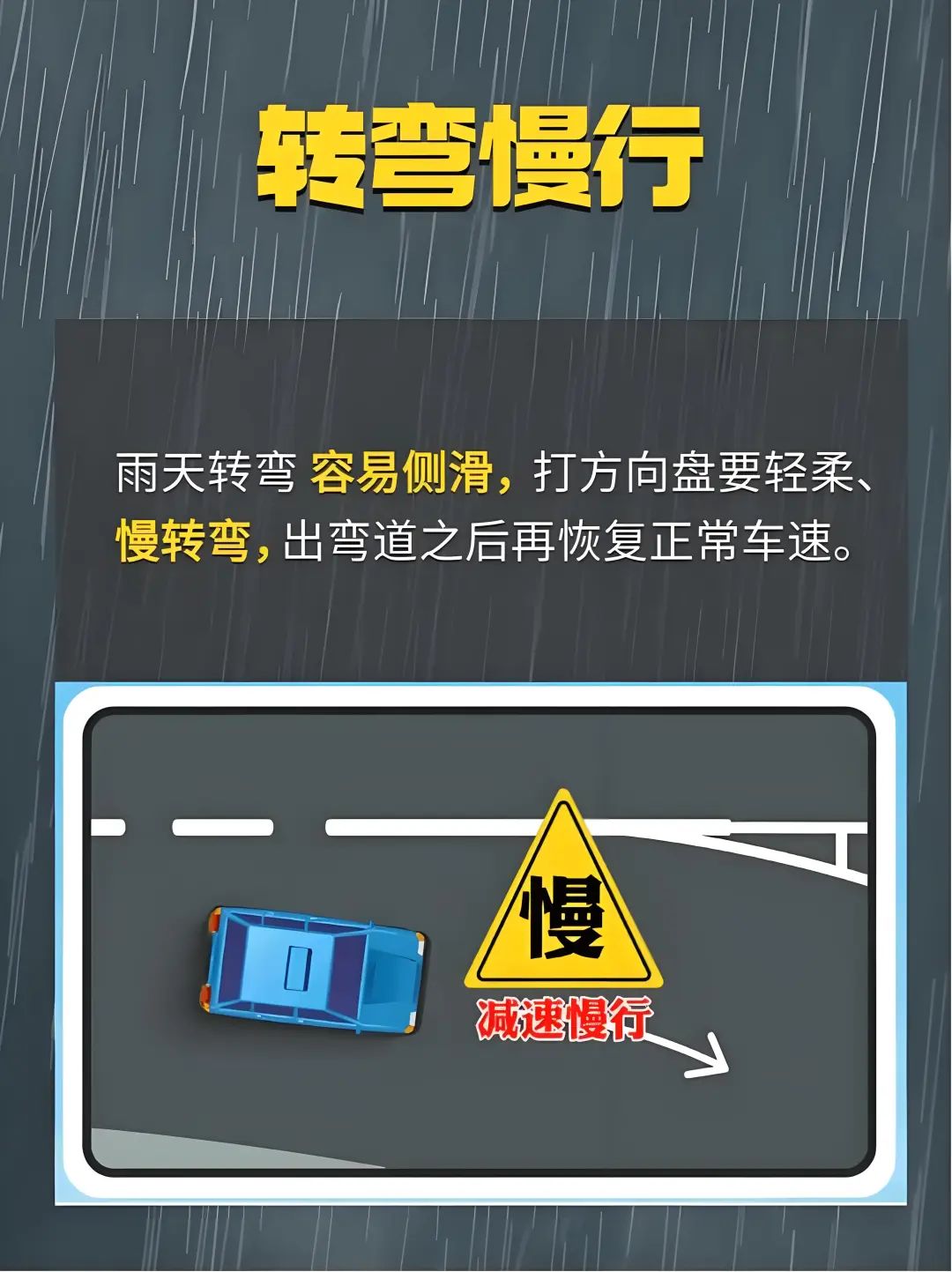 出行提示_雨天行車安全提示_雨中行車注意事項