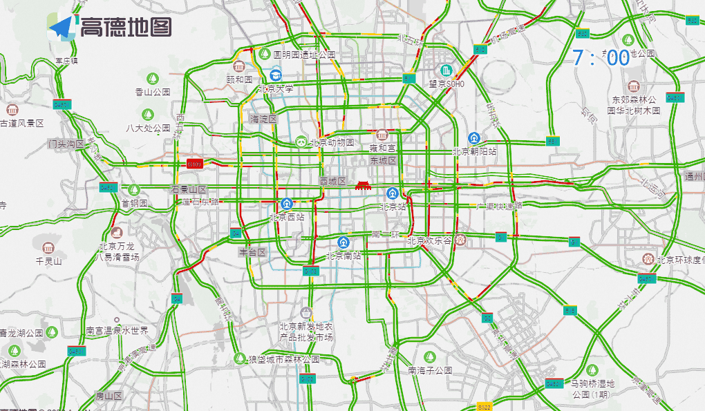 出行提示_北京公園景區(qū)周邊交通壓力_北京周末交通預(yù)測預(yù)報(bào)
