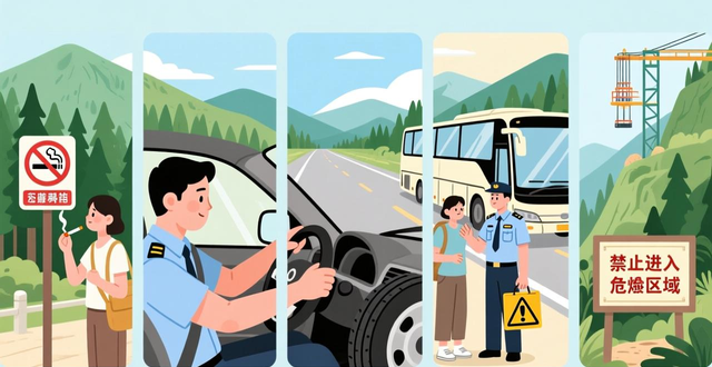 出行提示_?？诼糜伟踩玙?？谖拿髀糜?/></p>
<p>當進入景區(qū)，或是旅游住宿之地，又或是博物館，以及文物保護單位等場所之際，務必要嚴格去遵守森林防火、消防、安防等一系列安全管理規(guī)定，千萬不要在禁煙區(qū)域之時吸煙，千萬別亂去扔煙頭，以此防止引發(fā)火災事故。在自駕出行以前，得要確保車況處于良好狀態(tài)，絕不要帶著故障上路。要自覺去遵守道路交通法規(guī)，達成安全駕駛且還要文明行車。當乘坐旅游包車時，需嚴格去遵守乘車安全管理規(guī)定，嚴厲禁止攜帶易燃、易爆、危險等違禁物品上車。參與高風險項目時，要依據(jù)自身在健康方面的狀況，根據(jù)自身能力去行事，聽從導游以及景區(qū)工作人員的安全提醒。自我約束著去遵守當?shù)卣约坝嘘P(guān)部門所發(fā)布的公告，還有警示提示，千萬不要擅自進入那些沒有開發(fā)，并且沒有對社會公眾開放的無人島、海灘、自然保護區(qū)、水庫等不明確區(qū)域，以及“網(wǎng)紅景點”去開展探險、觀光、戲水、野泳、露營等活動，始終要做到敬畏法律、敬畏自然、敬畏生命。</p>
<p>04</p>
<p>自覺做到文明出游</p>
<p>增強那種文明旅游相關(guān)的意識，倡導在那種用餐的時候，使用公勺公筷這樣子的東西，要愛護珍惜食物，對垃圾進行分類，大力去弘揚勤儉節(jié)約的傳統(tǒng)美德，樹立綠色低碳的消費理念，培育健康文明的生活方式，做到適度消費，按照適量的標準去點餐，堅決反對餐飲浪費行為。要做到遵守法律，恪守公德，講究文明禮儀，得尊重當?shù)仫L俗習慣，尊重其文化傳統(tǒng)，尊重其宗教信仰，愛護所處環(huán)境，保護文物古跡，舉止需得體，不能隨地吐痰，不可亂扔廢棄物，不要大聲喧嘩，不在公共場所吸煙，用餐時依據(jù)需求點餐，提倡“光盤行動”，杜絕“舌尖上的浪費”，積極去倡導文明出游新風尚，傳遞正能量。</p>
<p>05</p>
<p>妥善應對突發(fā)情況</p>
<p>發(fā)生涉旅<a href=